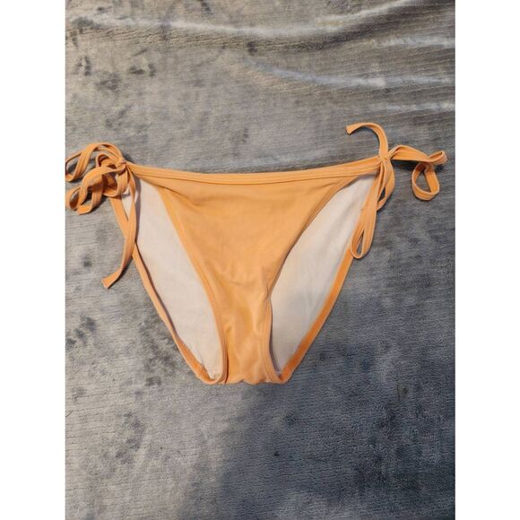 Victoria's Secret Swim M String Bikini Bottom Orange - Picture 1 of 3